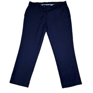 Louis Raphael Rosso Pants Men's 40x30 Hidden Flex Straight Fit Low Heat Blue